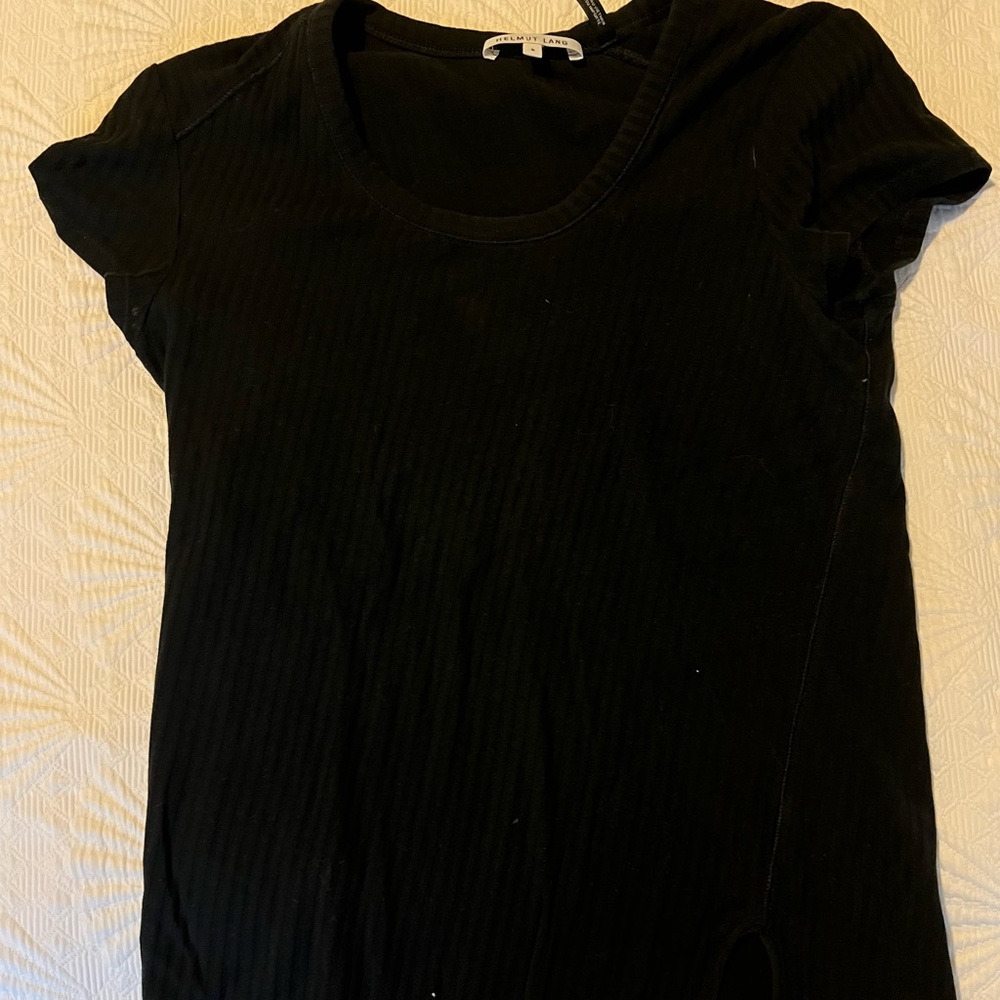 Asymmetrical Helmet Lang Shirt.